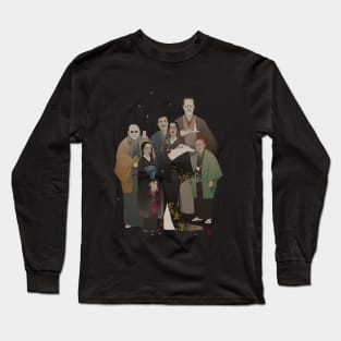 the addams family in kimonos black BG Long Sleeve T-Shirt